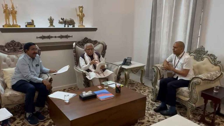 Minister Narayana: కేంద్ర మంత్రి మనోహర్‌లాల్ ఖట్టర్‌తో మంత్రి నారాయణ భేటీ