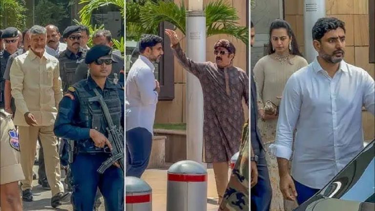 Lokesh Balakrishna : పెద్దల్లుడిని ఆప్యాయంగా దీవించిన బాలకృష్ణ.. ఫోటోలు వైరల్