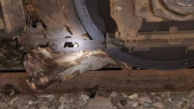 Uttarpradesh : రైలును బోల్తా కొట్టించే కుట్ర.. ట్రాక్ పై రాళ్లు, చెట్ల కొమ్మలు