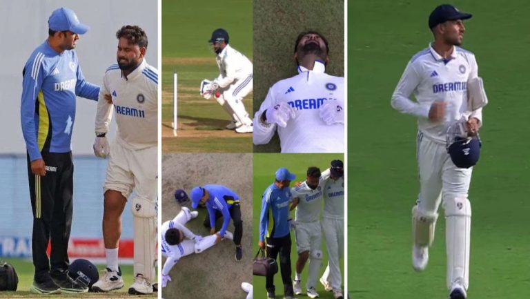 Rishabh Pant injured: రిషబ్ పంత్ మోకాలికి గాయం.. సర్జరీ అయిన చోటే తగిలిన బంతి..