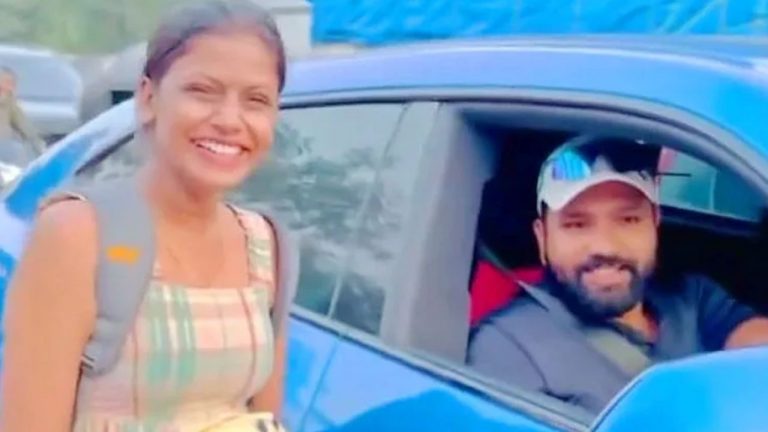 Rohit Sharma: అభిమాని కోసం కారు ఆపిన రోహిత్.. వీడియో వైరల్!
