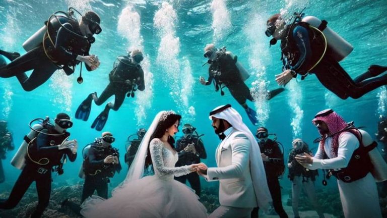 Underwater Wedding: సాహసోపేత వివాహం.. ఏకంగా సముద్రం అడుగున జంట పెళ్లి..