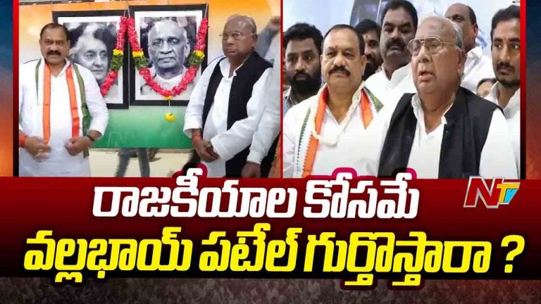 V. Hanumantha Rao: రాజకీయాల కోసమే సర్దార్ వల్లభాయ్ పటేల్ గుర్తొస్తారా..?
