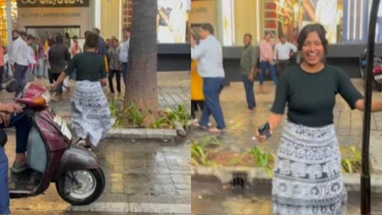 Viral Video: ట్రాఫిక్ జామ్‌లో చిక్కుక్కున్న అమ్మాయి.. ఏం చేసిందో చూడండి