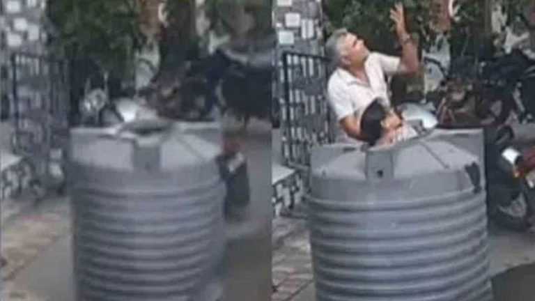 Viral Video: వీధిలో నడుస్తుండగా.. మహిళపై పడిన వాటర్‌ ట్యాంక్! అదృష్టం అంటే ఇదేమరి