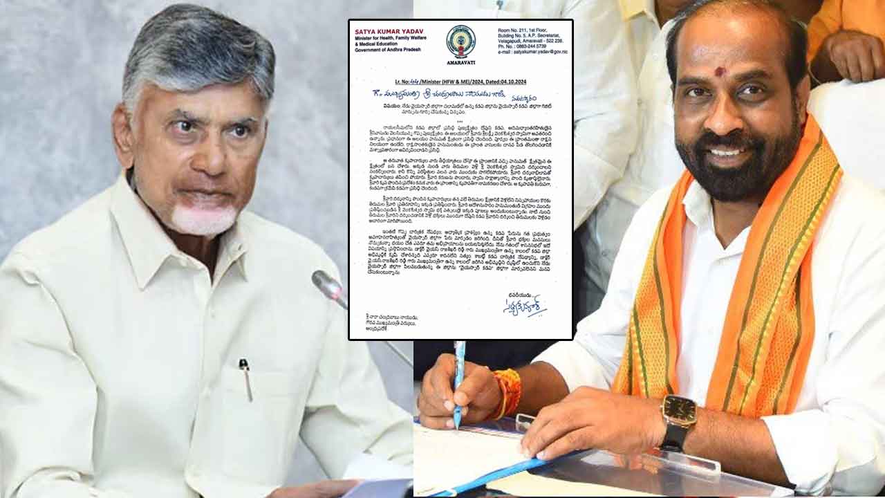 YSR District to YSR Kadapa District: వైఎస్సార్‌ జిల్లా పేరు మార్చండి.. సీఎంకు మంత్రి సత్యకుమార్‌ లేఖ..