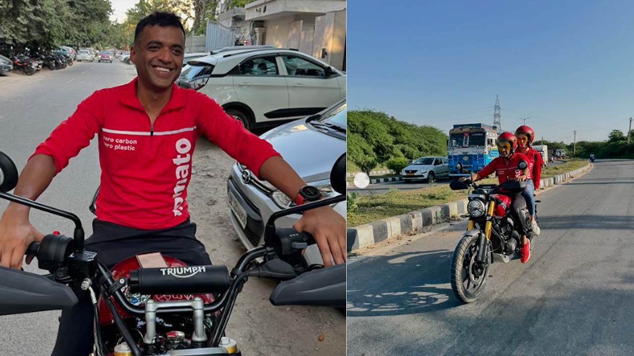 Zomato: భార్యతో కలిసి ఫుడ్ డెలివరీ చేసిన జొమాటో సీఈవో గోయల్