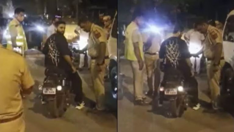 Police Assaulted: బైక్‭ను ఆపినందుకు పోలీసును కొట్టిన తండ్రి కొడుకులు.. చివరకు?