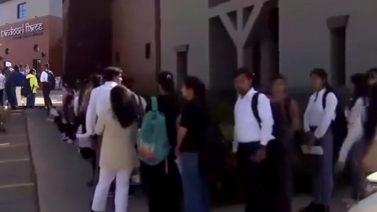 Viral Video: అమెరికాలో వెయిటర్ ఉద్యోగాల కోసం నిరుద్యోగుల క్యూ.. భారతీయులు కూడా!