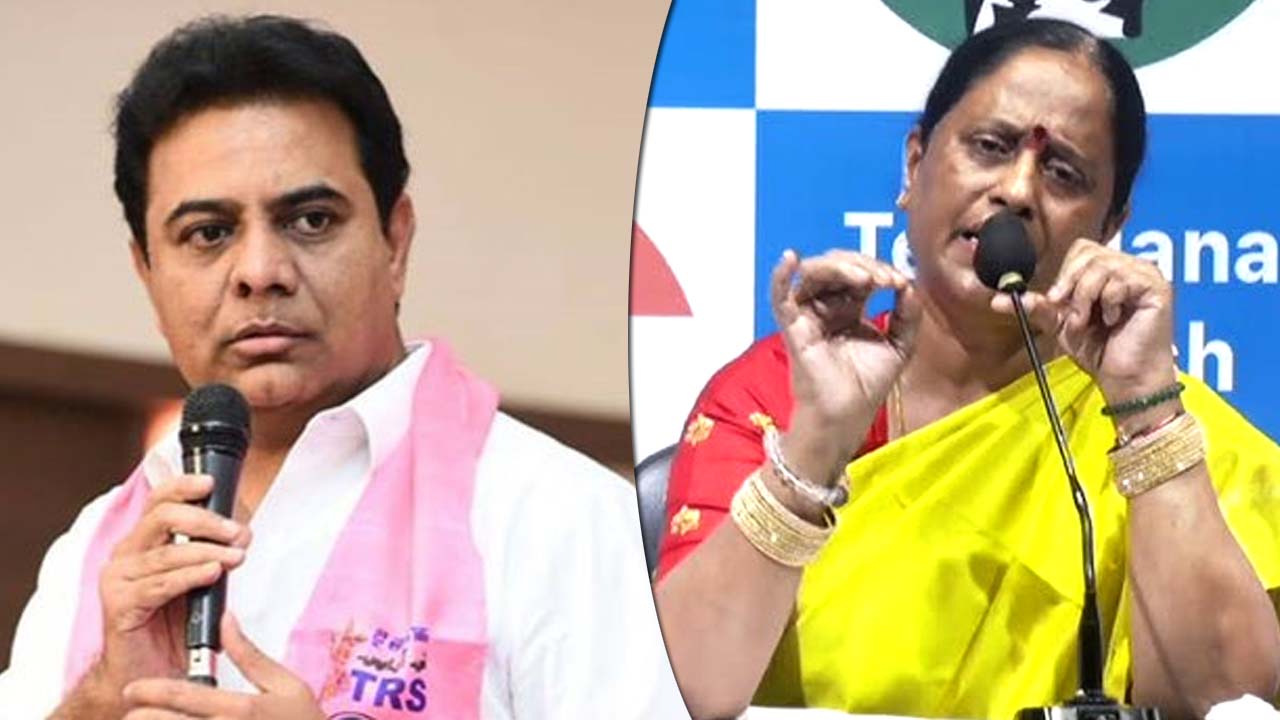 konda surekha withdraws remarks against ktr apologizes