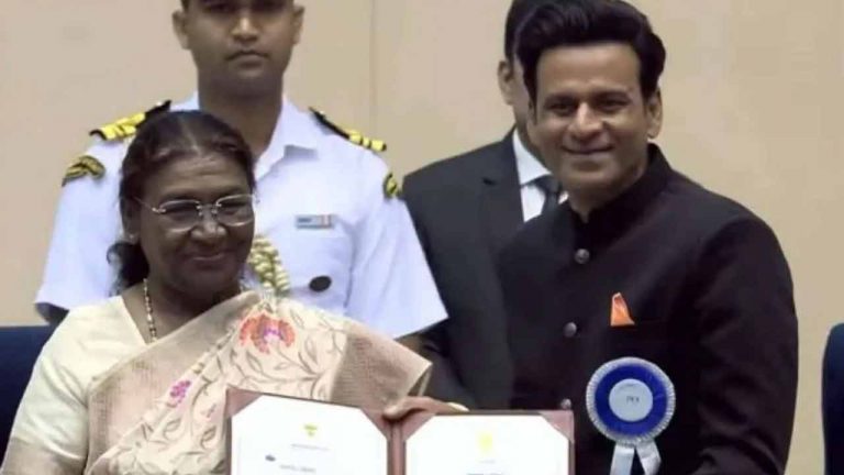 Manoj Bajpayee: నాలుగో జాతీయ అవార్డు అందుకున్న మనోజ్ బాజ్ పేయి