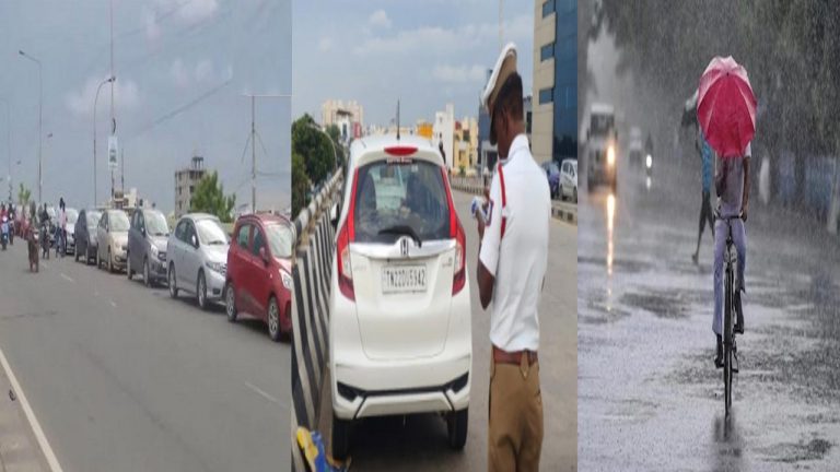 Tamil Nadu Rains: తమిళనాడులో భారీ వర్షాలు.. ఫ్లైఓవర్ పై వాహనాల పార్కింగ్