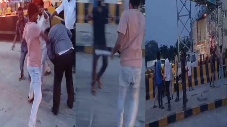 Vizianagaram: రాడ్లతో టోల్⁬గేట్ సిబ్బంది హల్⁬చల్.. ఓ కారు డ్రైవర్⁬పై దాడి