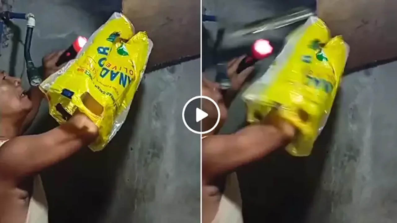 Viral Video: “అది కొండచిలువ.. బల్లిని కాదు గురూ..” బాల్కనీలో పాము కోసం వెతుకుతూ..