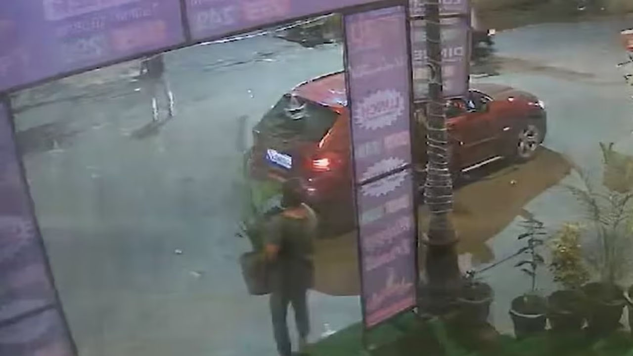 Noida: బీఎండబ్ల్యూ కారులో వచ్చి.. పూల కుండీ దొంగిలించిన మహిళ (వీడియో)