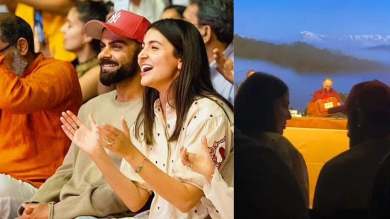 Virat Kohli: భార్యతో కలిసి భజన చేస్తున్న కోహ్లీ.. వీడియో వైరల్