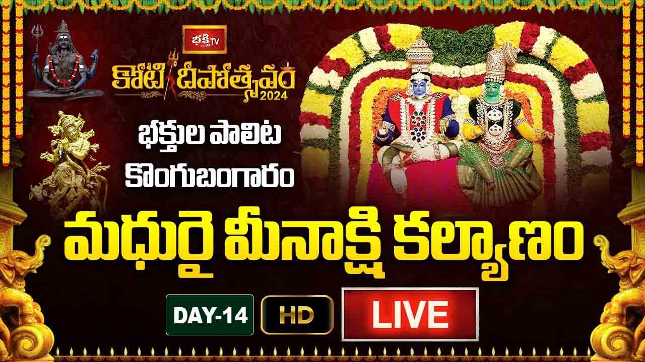 Koti Deepotsavam 2024 Day 14 LIVE: మధురై మీనాక్షి కల్యాణోత్సవం.. కనకదుర్గమ్మకు కోటి గాజుల అర్చన