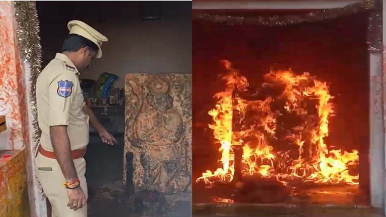 Bhupalpally: హనుమాన్ విగ్రహానికి మంటలు.. స్థానికుల్లో ఆందోళన‌..