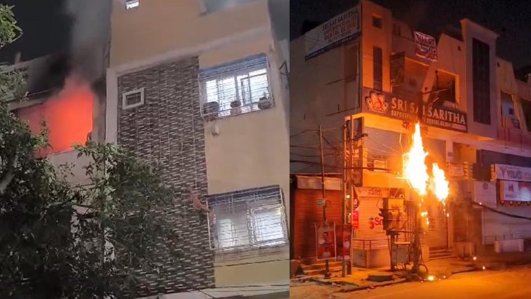 Fire Accident: హైదరాబాద్ లో అగ్నిప్రమాదం.. పూజ చేసి బయటకు వెళ్ళగానే చెలరేగిన మంటలు..