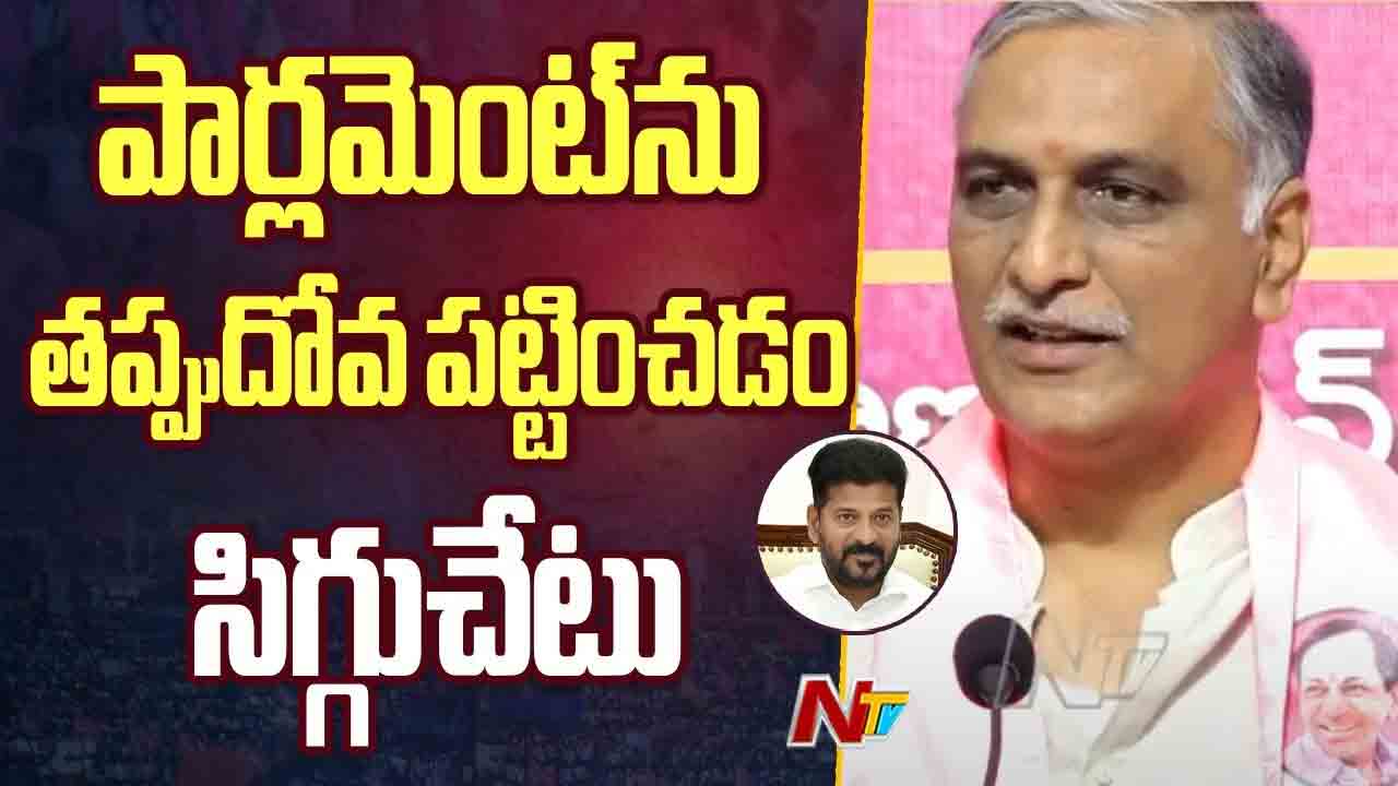 Harish Rao: కేంద్రాన్ని, పార్లమెంట్‌ను తప్పుదోవ పట్టించారు.. ప్రభుత్వంపై విమర్శలు