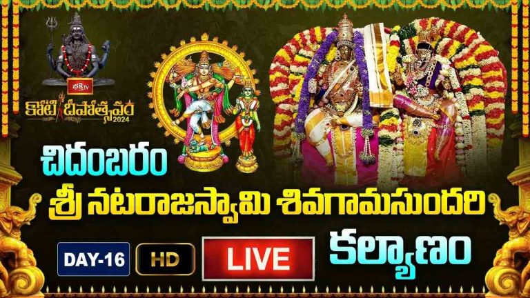 Koti Deepotsavam 2024 Day 16 LIVE: చిదంబరం శ్రీ నటరాజస్వామి శివగామసుందరి కల్యాణం..