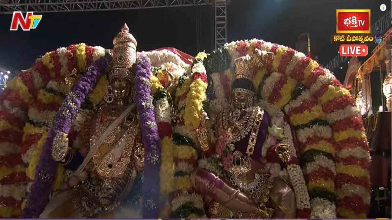 Koti Deepotsavam 2024 Day 14: అంగరంగ వైభవంగా మధురై మీనాక్షీసుందరేశ్వరుల కల్యాణం..