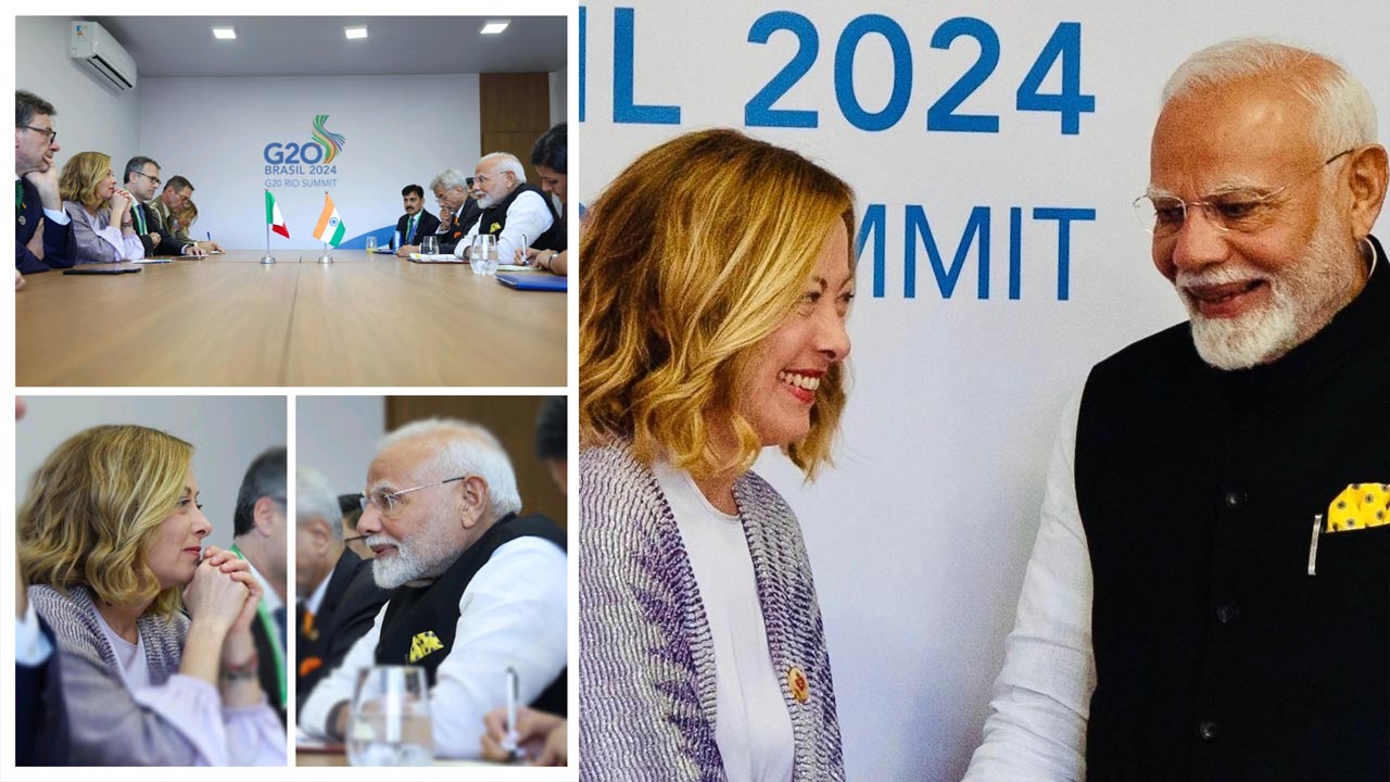 Meloni-Modi: మరోసారి ట్రెండింగ్⁭లోకి మెలోడీ మూమెంట్..