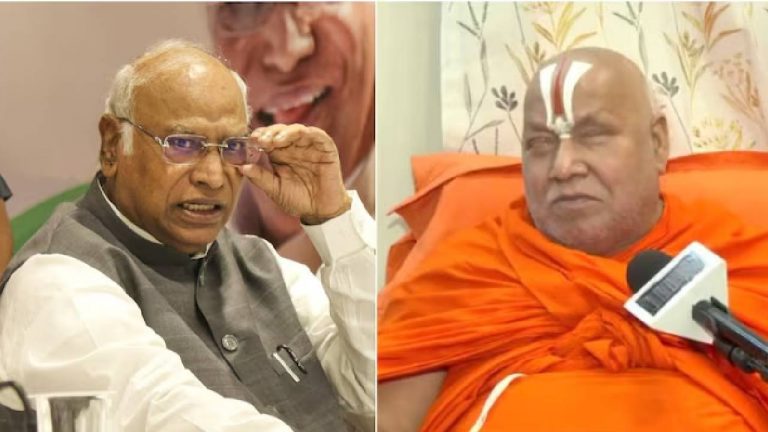 Jagadguru: ‘‘కాషాయం దేవుడి రంగు’’.. ఖర్గేపై జగద్గురు మండిపాటు..