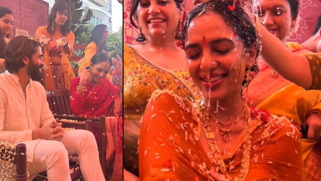 Naga Chaitanya-Sobhita: చై, శోభితలకు మంగళస్నానాలు.. వీడియో వైరల్!