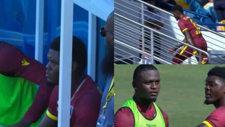 Viral Video: గల్లీ క్రికెట్ మాదిరి.. అలిగి మైదానం వీడిన వెస్టిండీస్ బౌలర్ (వీడియో)!