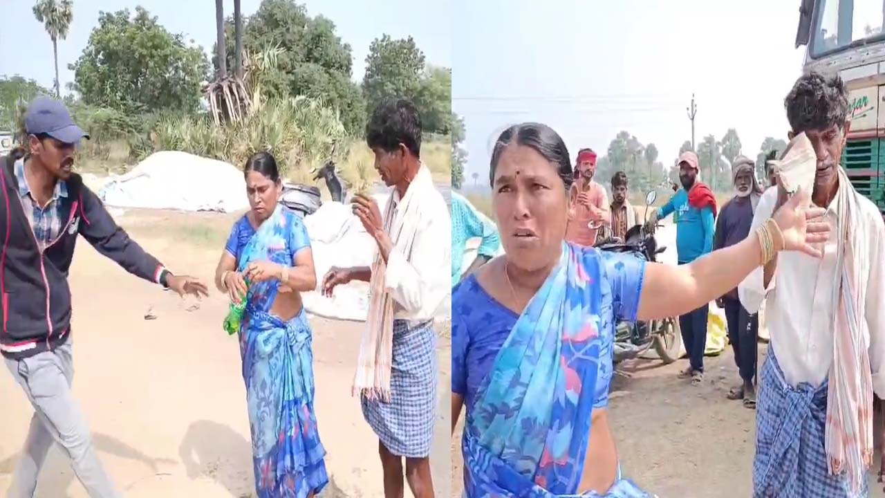 Suryapet: అన్నారం ఐకేపీ కేంద్రం వద్ద ఉద్రిక్తత.. రైతు దంపతులు ఆత్మహత్యాయత్నం