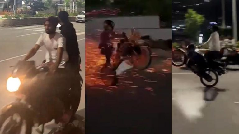 V.C. Sajjanar: క్రాకర్స్ కాలుస్తూ బైక్ పై స్టంట్ ఘటన.. సజ్జనార్ ట్వీట్ తో పది మందిపై కేసు..