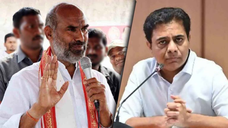 MLA Aadi Srinivas: వాడు వీడు అంటే మేము అనాల్సి వస్తుంది.. కేటీఆర్‌పై ఎమ్మెల్యే ఫైర్‌..