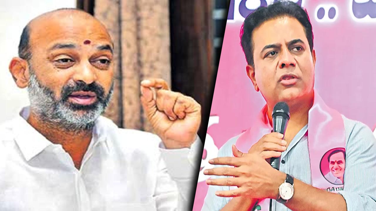 Bandi Sanjay: పొద్దున తిడతారు.. సాయంత్రం సెటిల్ చేసుకుంటారు.. కేటీఆర్‌ పై బండి సంజయ్‌ ఫైర్‌