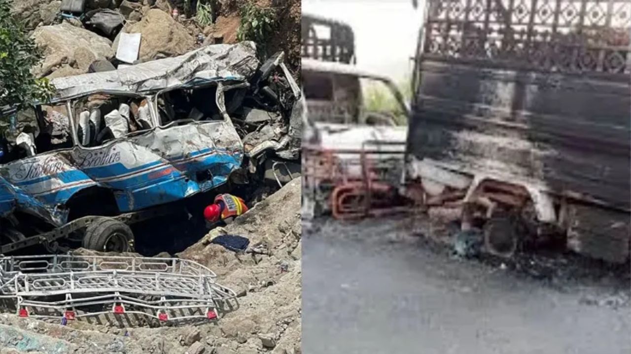 Bus Fall In Valley: బ్రేకులు ఫెయిలై లోయలో పడిన బస్సు.. ఏడుగురి మృతి