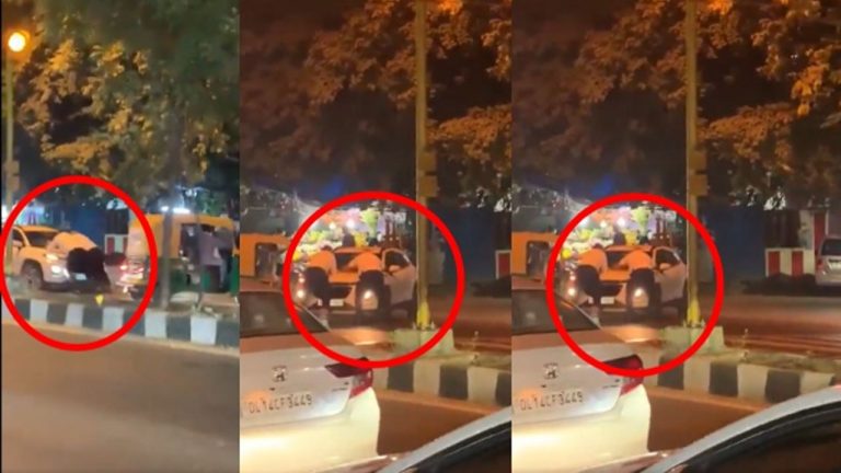 Delhi: ఘోరం.. ఇద్దరు ట్రాఫిక్ పోలీసులను ఈడ్చుకెళ్లిన కారు డ్రైవర్ (వీడియో)