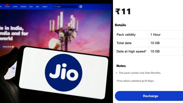 JIO Data Recharge: జియో కస్టమర్స్‭కు బంపర్ ఆఫర్.. రూ.11కే 10జిబి డేటా