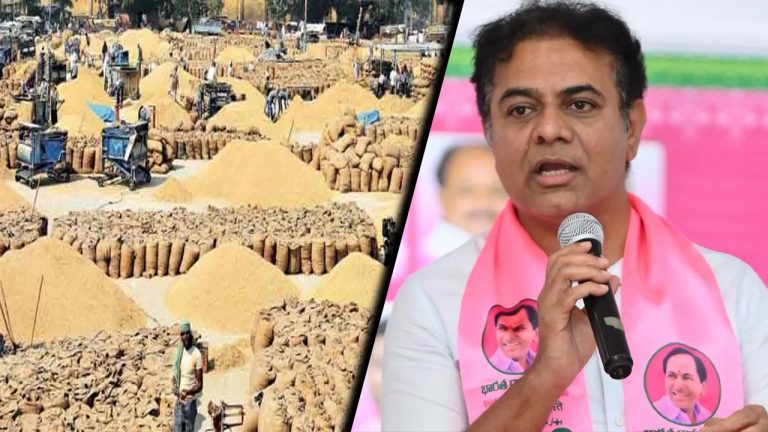 KTR Tweet: ధాన్యం కొంటే రూ.500 బోనస్.. అసలు కొనకుంటే అంతా బోగస్..