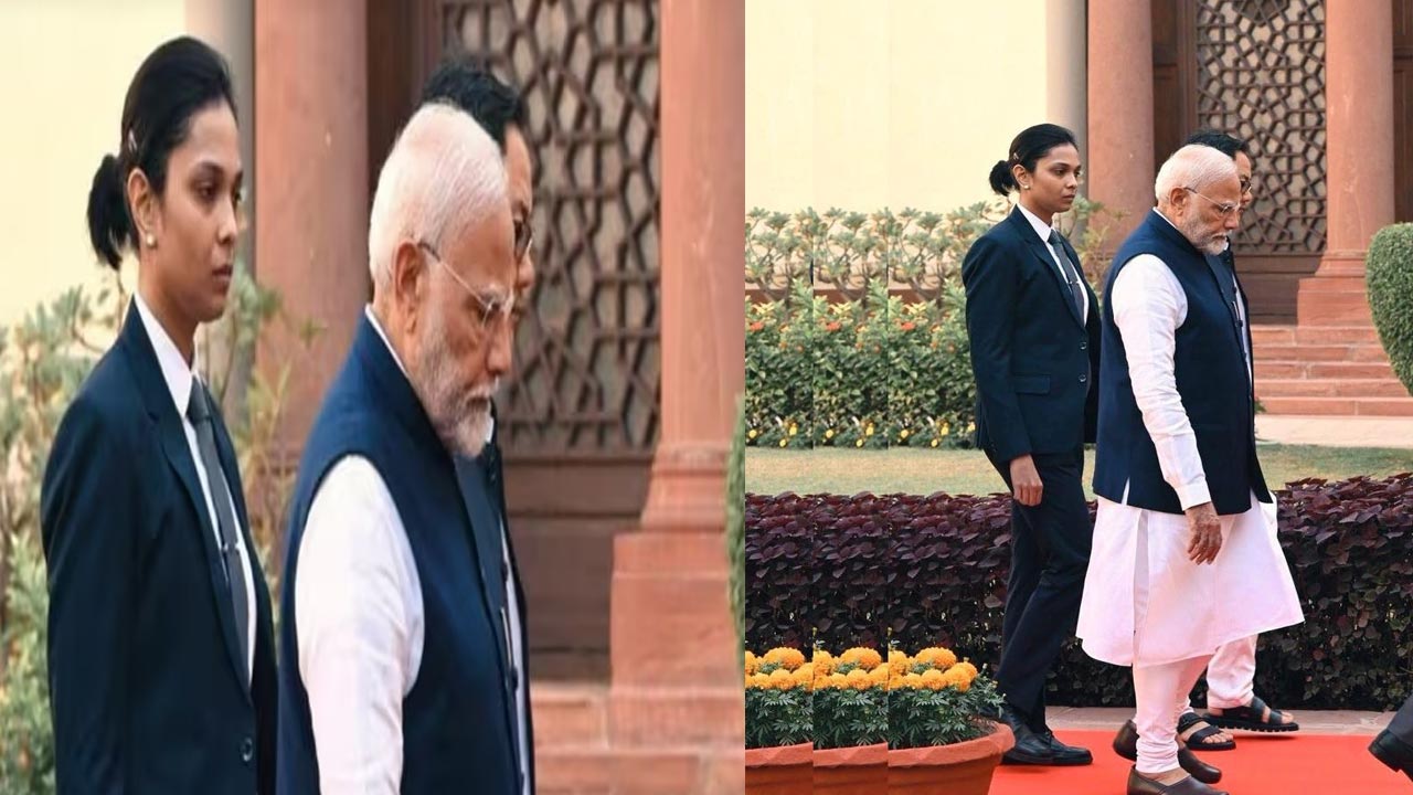 PM Modi: ప్రధాని మోడీ భద్రతా వలయంలో మహిళా కమాండో.. నెట్టింట ఫోటోలు వైరల్