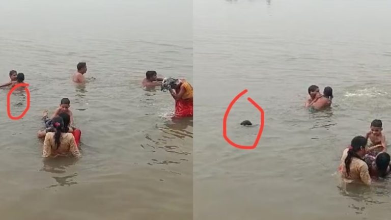 UP: రీల్స్ మోజులో కుమార్తెను నీటిలో వదిలేసిన తల్లి.. నీట మునిగి చిన్నారి మృతి(వీడియో)