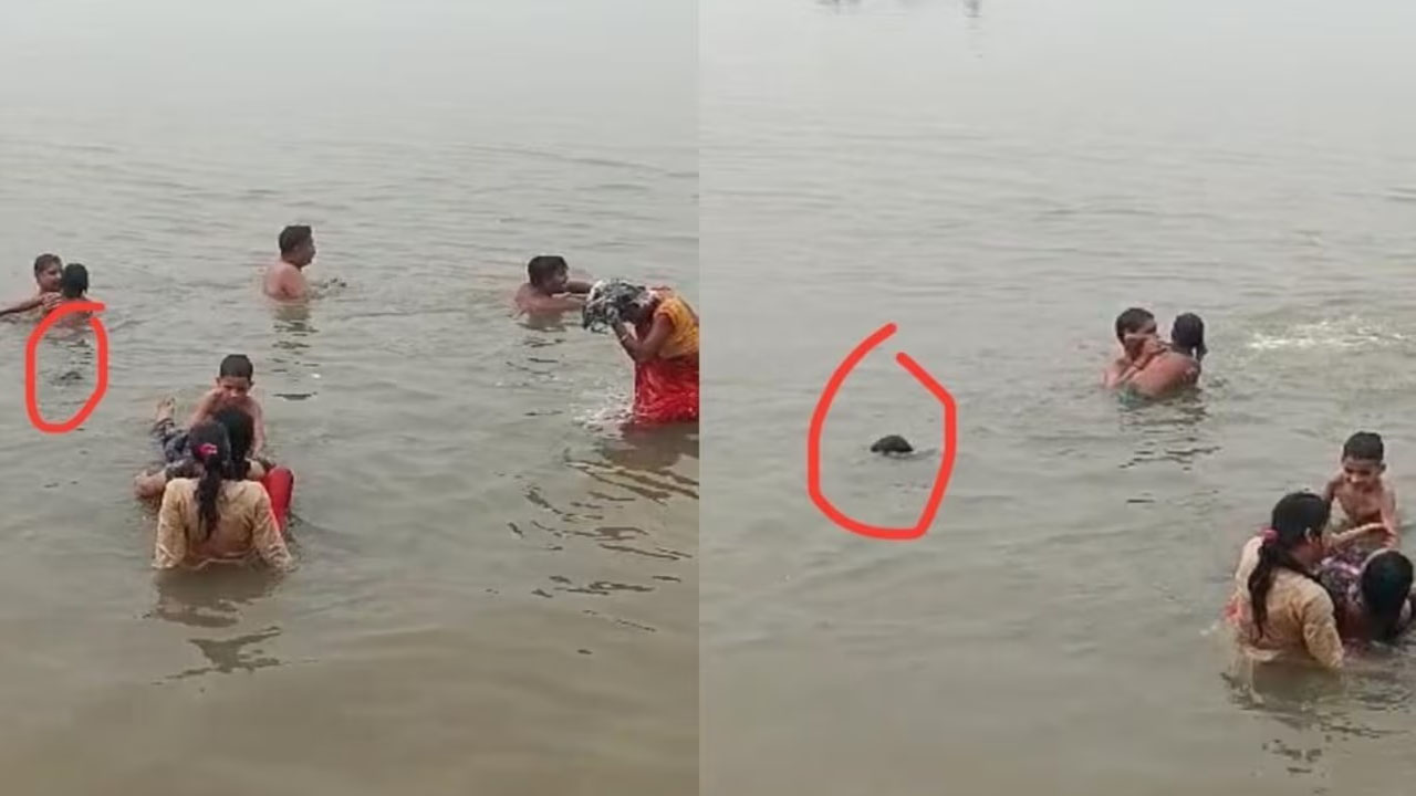 UP: రీల్స్ మోజులో కుమార్తెను నీటిలో వదిలేసిన తల్లి.. నీట మునిగి చిన్నారి మృతి(వీడియో)