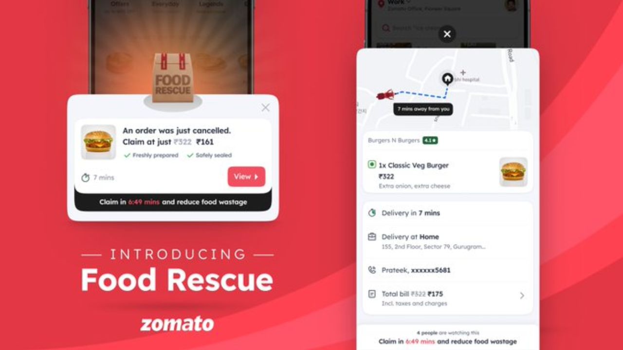 Zomato Food Rescue: కొత్త ఫీచర్‭తో సగం ధరకే ఫుడ్ అందించనున్న జొమాటో