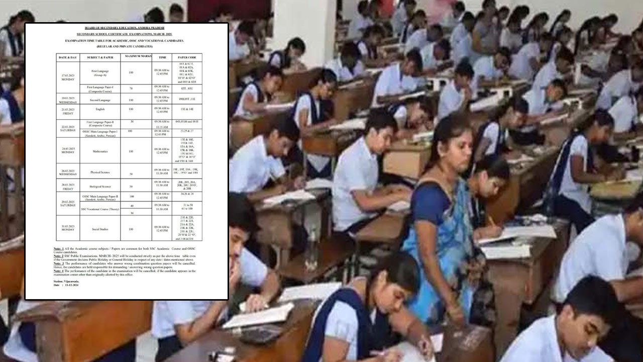 Minister Nara Lokesh Released AP SSC Exams 2025 Schedule NTV Telugu