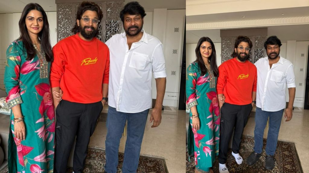 Allu Arjun In Megastar Home