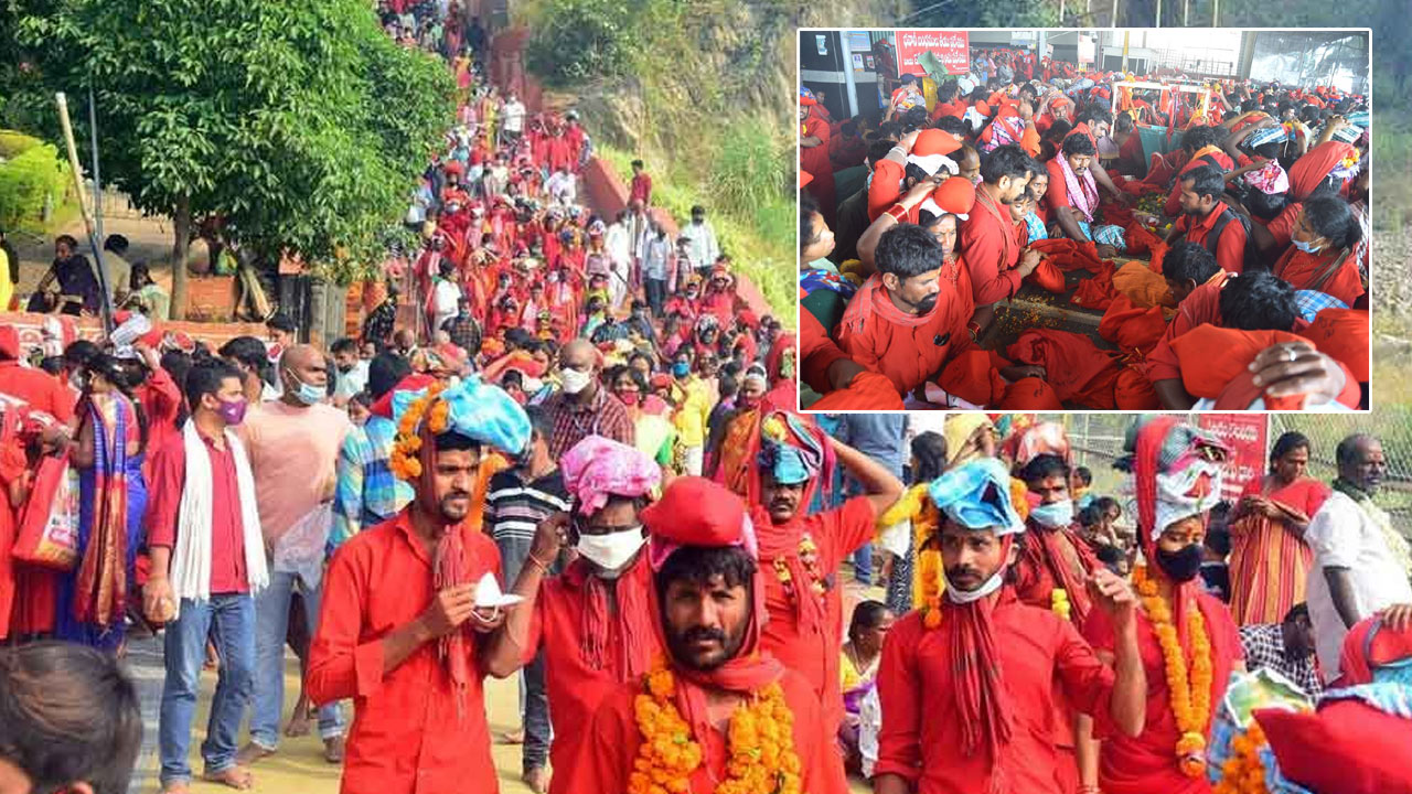 Bhavani Deeksha Viramana: ఇంద్రకీలాద్రిపై పోటెత్తిన భవానీలు.. దీక్షల విరమణ ప్రారంభం..