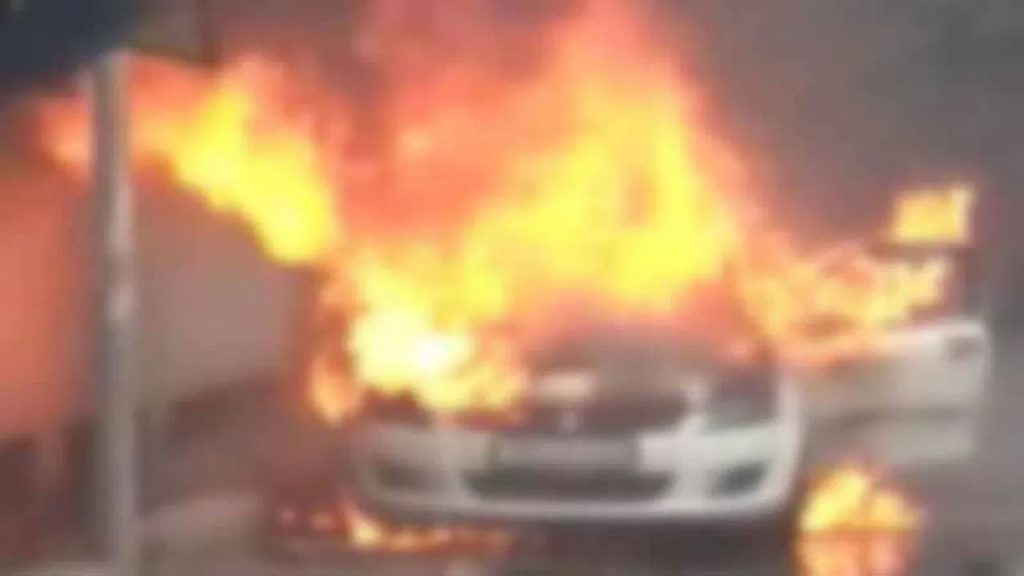 Fire In Car