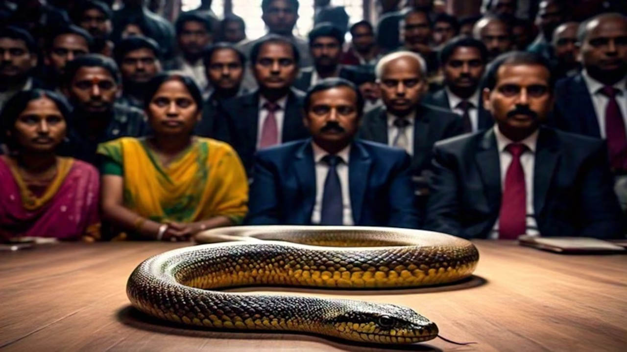 Maharashtra: కోర్టులో విచారణ జరుగుతుండగా.. ఫైలులో నుంచి బయటకు వచ్చిన  విషసర్పం