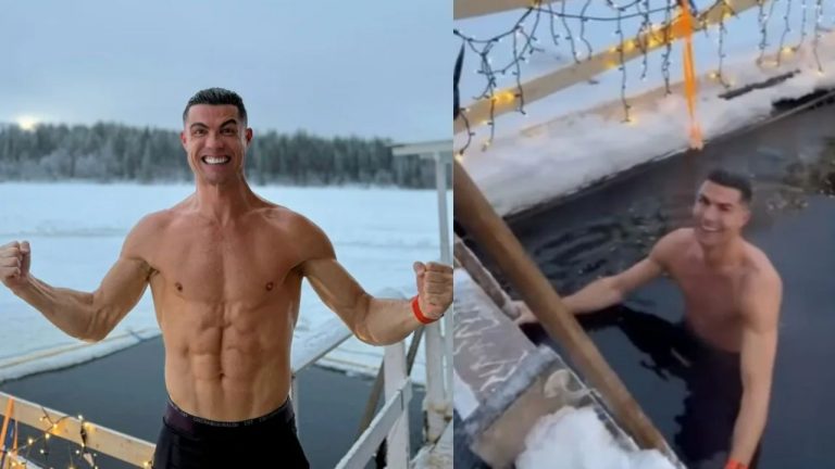 Cristiano Ronaldo: మైనస్ 20 డిగ్రీల సెల్సియస్ వద్ద స్విమ్మింగ్ పూల్‌లో స్నానం చేసిన రొనాల్డో.. (వీడియో)