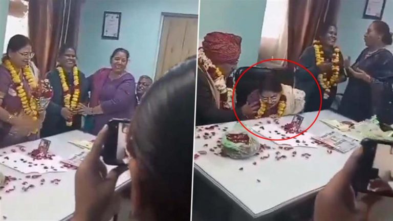 Sudden Death: భర్త రిటైర్మెంట్ పార్టీలో భార్య సడన్ డెత్.. వీడియో వైరల్