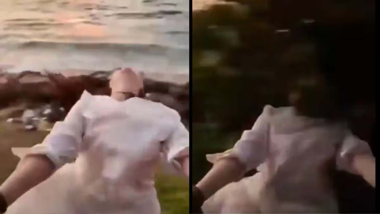 Viral Video: రీల్స్ కోసం కదులుతున్న రైలు నుంచి తల బయటకు పెట్టిన మహిళ..  చెట్లు ఢీకొని..